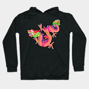 Orange Dragon Vector Hoodie